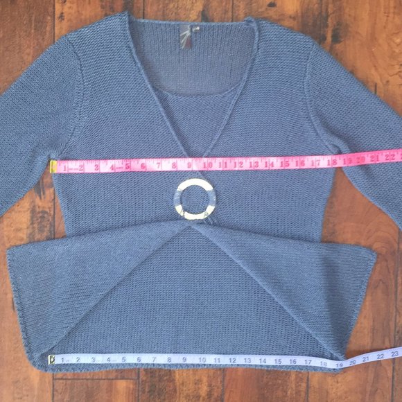 Jana 3/4 Sleeve Cardigan With Attached Front - Picture 6 of 10